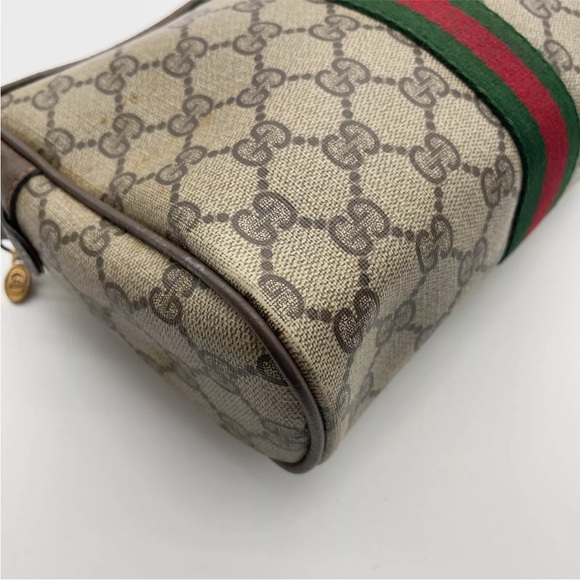 Authentic Gucci GG Supreme Sherry Line Beige/Brown Clutch Bag W/Box NS101277 - Picture 11 of 16